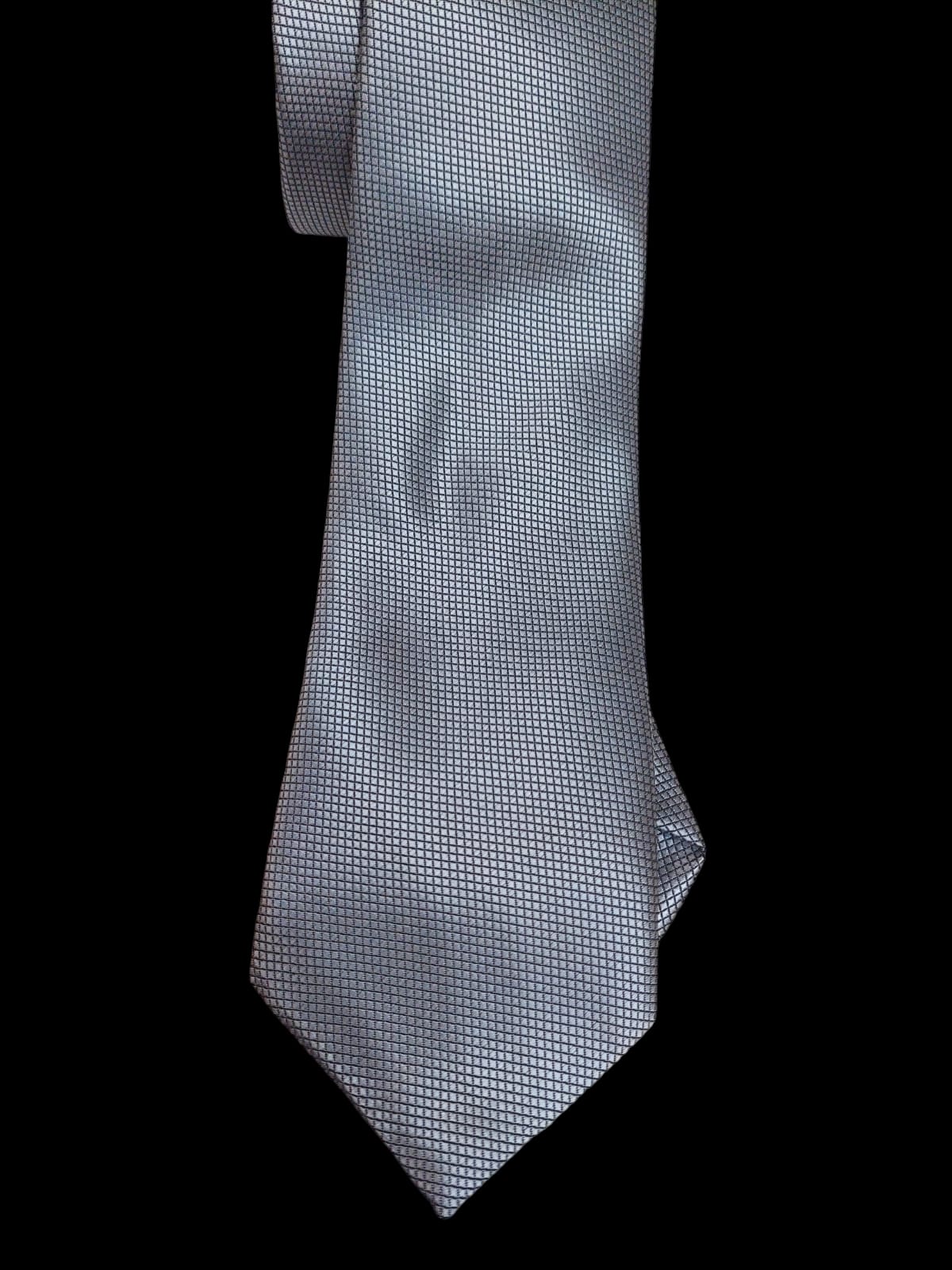 Grey textured tie combo set